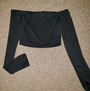 Off the shoulder crop top